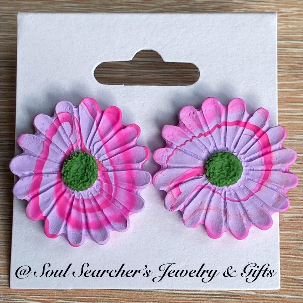 Handmade Polymer Clay Stud Earrings